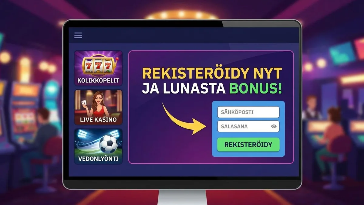 Rekisteröidy bonuksen kanssa